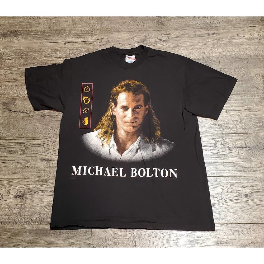 Vintage 90s Single Stitched Michael Bolton Winterland T Shirt Mens Large L
